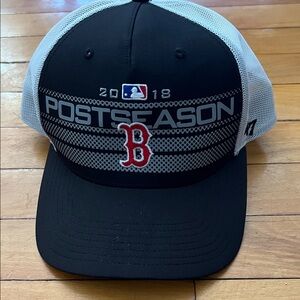 Black and White Postseason Baseball Cap